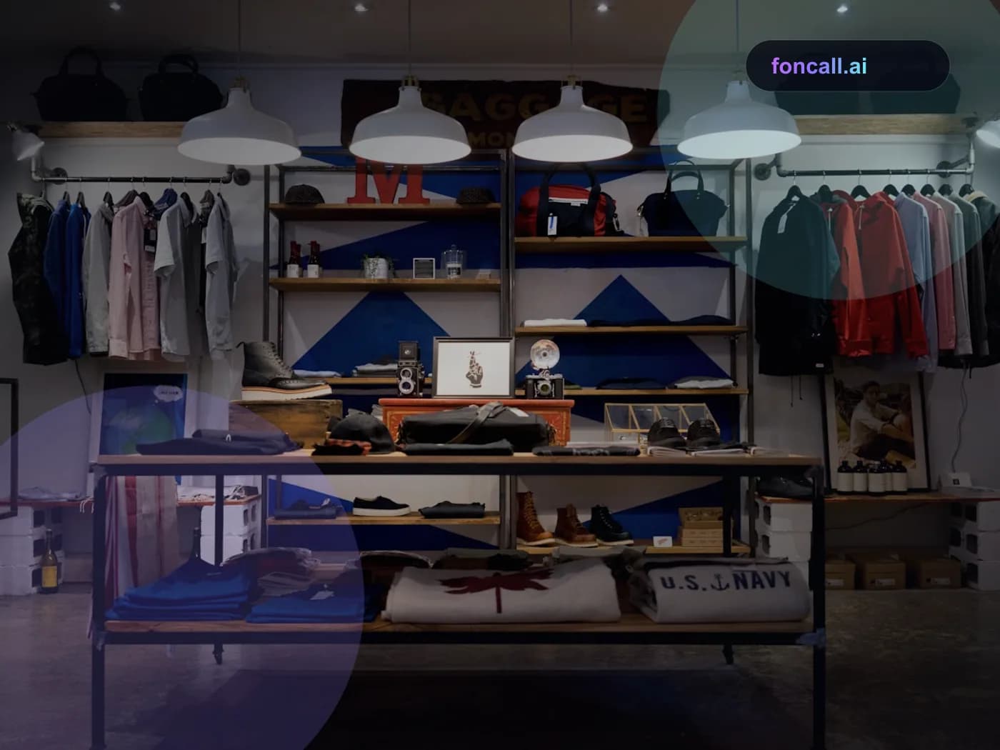KI-Produktberater-Chatbot: Produktregale in einem Shop fuer KI-Produktberatung